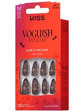 KISS Voguish Fantasy Glow-In-The-Dark Halloween Nails - I Wanna Rock